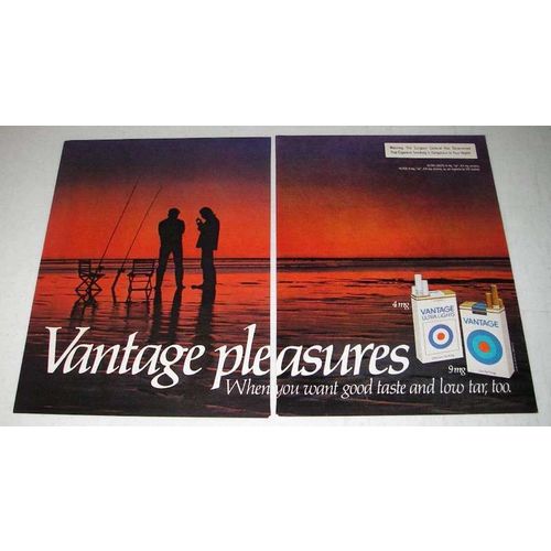 1981 Vantage Cigarette Ad - Pleasures