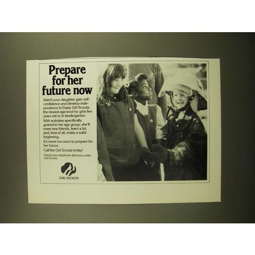 1988 Girl Scouts Ad - Prepare for Her Future Now