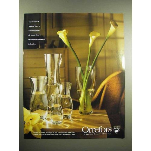 1998 Orrefors Squeeze Vases Ad