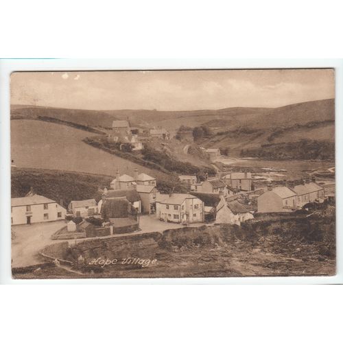 Hope Village Devon Postcard Local Publisher J C Moore