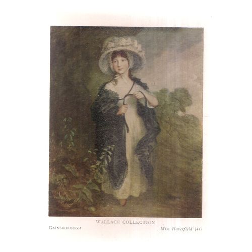 MISS HAVERFIELD by Gainsborough unused postcard Wallace collection #