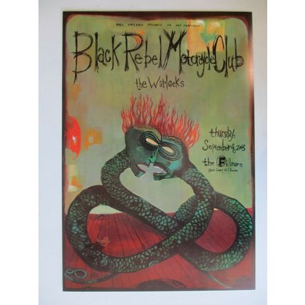 Mint Black Rebel Motorcycle Club BMRC Fillmore Poster 03