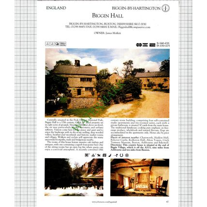 Biggin Hall Biggin-by-Hartington Moffett / Pump House Great Burstead - 2001