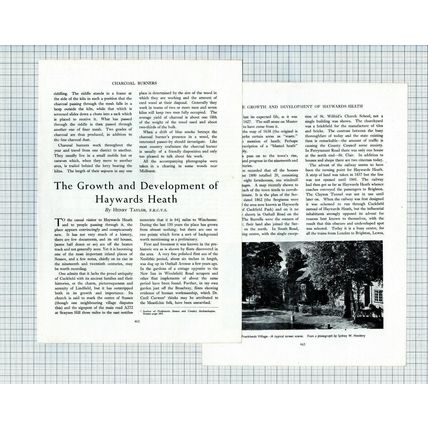 (6187) Haywards Heath Henry Taylor Franklands Village - 1952 Article