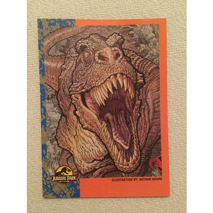 Jurassic Park promo card "T-Rex", Topps 1992