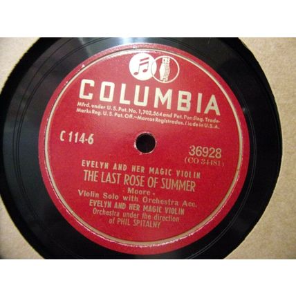 Evelyn and Her Magic Violin-10" 4 LPs-1947-EX/VG. *Columbia C-114