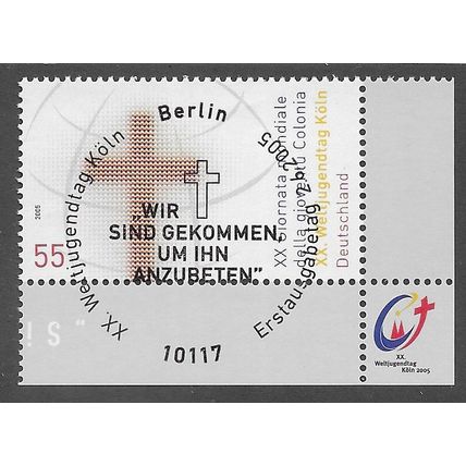 GER 2005 55c 'WORLD YOUTH DAY' (CORNER MARGIN) FINE USED (EBID75-397)