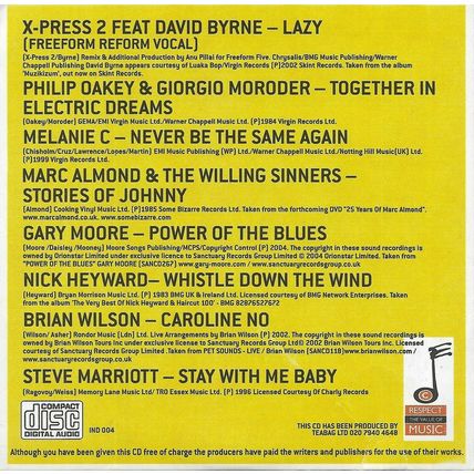 Free and Single Volume Two - Promotional CD from the Independent newspaper ~