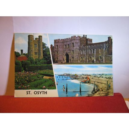 ST. OSYTH, ESSEX multiview.. used postcard 1972 pm Colourmaster =
