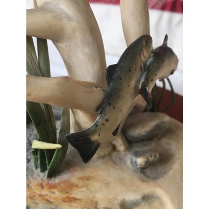 Border Fine Arts Otter and Trout WW5 Vintage 1989 by Elizabeth Waugh