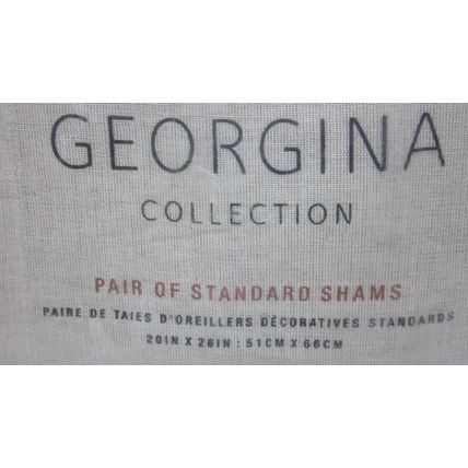 Anthropologie Georgina Collection 20 x 26 Sand Sable Pair Standard Shams