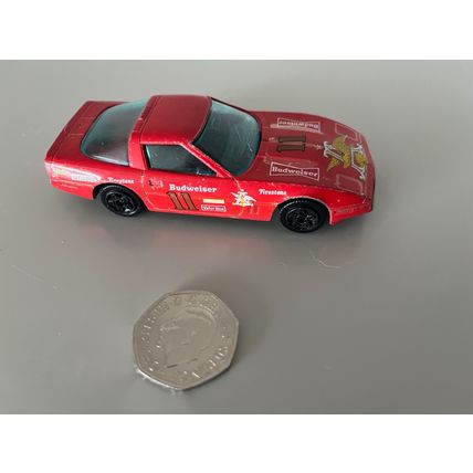 BURAGO CHEVROLET CORVETTE 1/43 SCALE RED