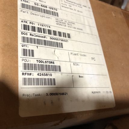 HELLER 20004590 OPERATOR KEYBOARD NC90R 540 552657-000 UNI-PRO BF-HAUPT-R3,AJ