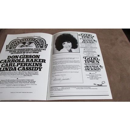 1980s programme - Mervyn Conn's Nashville country & Western Music show