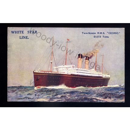 LS2767 - White Star Liner - Cedric - laun' 1902 - by Montague R Black - postcard