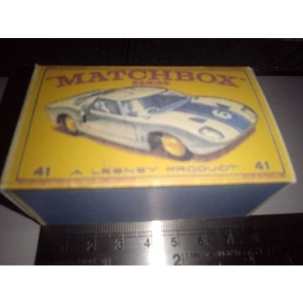 Matchbox - No41 Ford GT Racer - OVERSIZE PROMOTION - Replica Box -