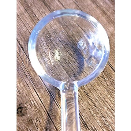 Vintage 1930s Clear Depression Glass Condiment Serving Spoon Round Well Mint!