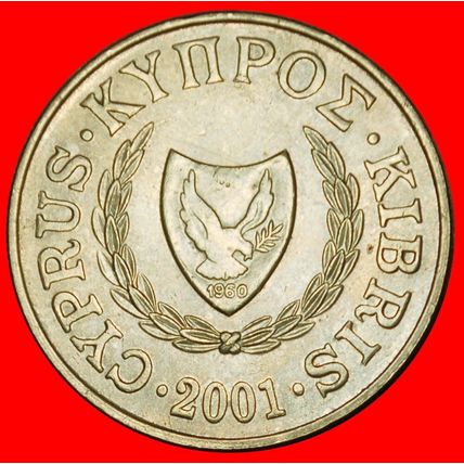 Ⰶ GREAT BRITAIN (1991-2004): CYPRUS ★ 20 CENTS 2001 ZENO ★LOW START★NO RESERVE