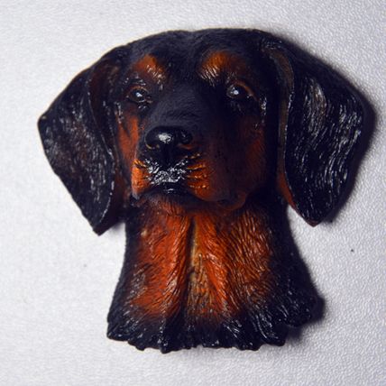 Dog Head Magnetic Refrigerator Magnet Decoration