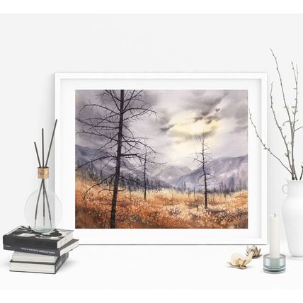 Landscape Watercolor Painting