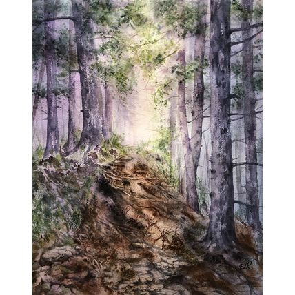 Forest Original Watercolor Painting