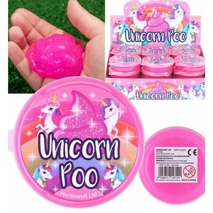 UNICORN POO GIRLS PUTTY GLITTER SQUISH TOY PARTY BAG BIRTHDAY PARTY BAG FILLERS
