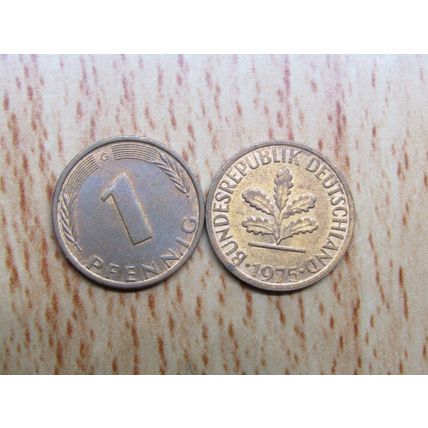 1975g 1 Pfennig Germany Coin