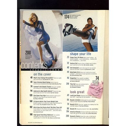 OLGA PAVLOVA SHAPE magazine 2004 HIGH SPEED TOTAL BODY MAKEOVER VTG EXC.