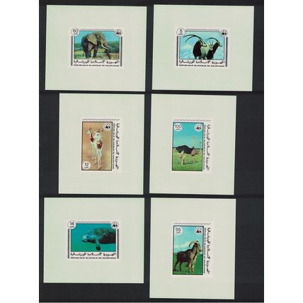 Mauritania Birds WWF Endangered Animals 6 De-Luxes 1978 MNH SG#573-578