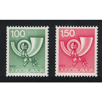 Yugoslavia Posthorn 2v 1977 MNH SG#1566a-1567a MI#1695-1696