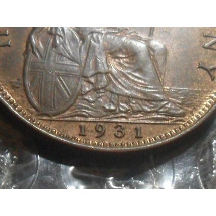 1931 George V half-penny.