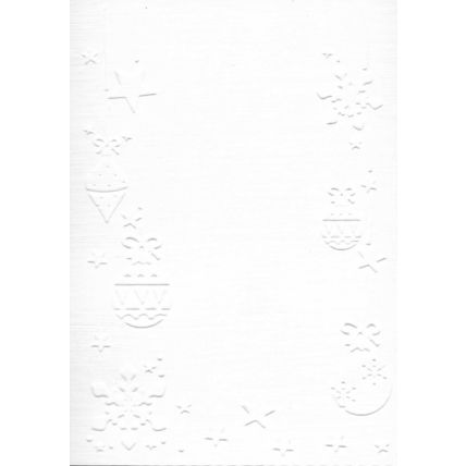A6 Embossed Card. 10 Sheets. Christmas. Cardmaking Scrapbooking Crafts