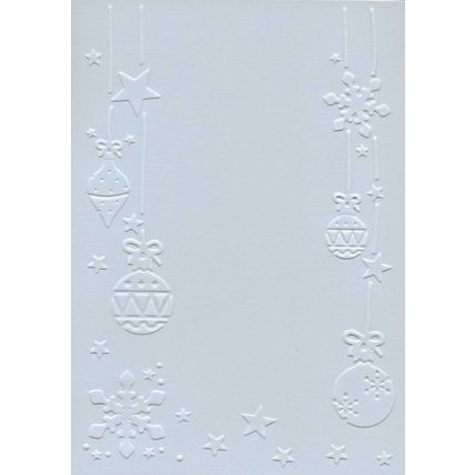 A6 Embossed Card. 10 Sheets. Christmas. Cardmaking Scrapbooking Crafts