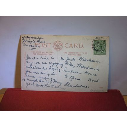 multiview. ULVERSTON, CUMBRIA used antique postcard by Fred Dickenson 1913 pm =