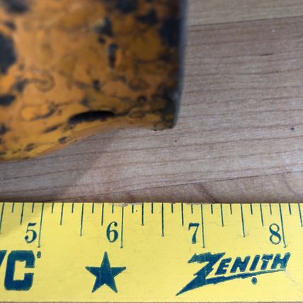 Vintage AIRCO Oxygen Acetylene Welding Cylinder Tank Cap 3 1/8” X 6 1/2” Orange