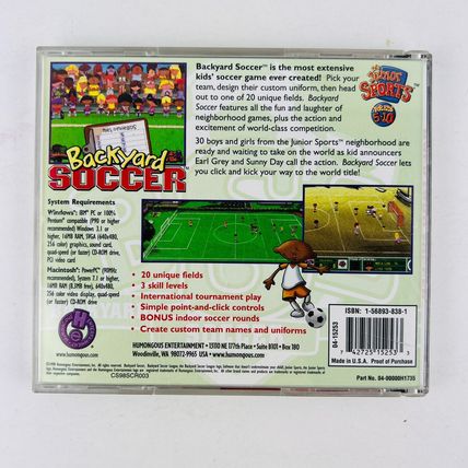 Backyard Soccer - PC/Mac Game Software Jewel Case