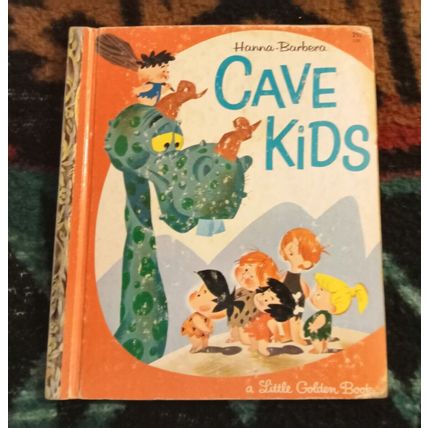Old Vintage Little Golden Book Hanna Barbera Cave Kids (A) Edition 1963
