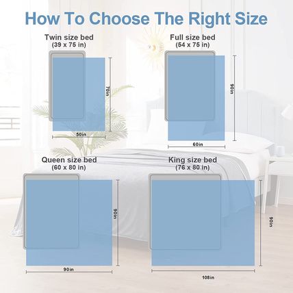 Topcee Cooling Blanket (90"X90"Queen Size) for Sweats Absorbs Heat to Keep Adult