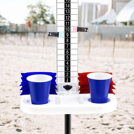 Cornhole Scoreboard 2 Sets Cornhole Score Keeper with Drink Holder Corn Hole Gam