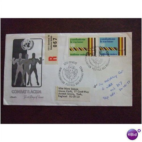 United Nations Geneva 1978 Combat Racism set of stamps