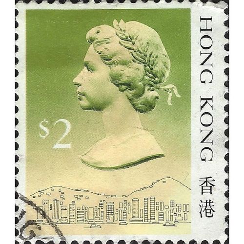 HONG KONG, Queen Elizabeth II, green to beige 1990, $2