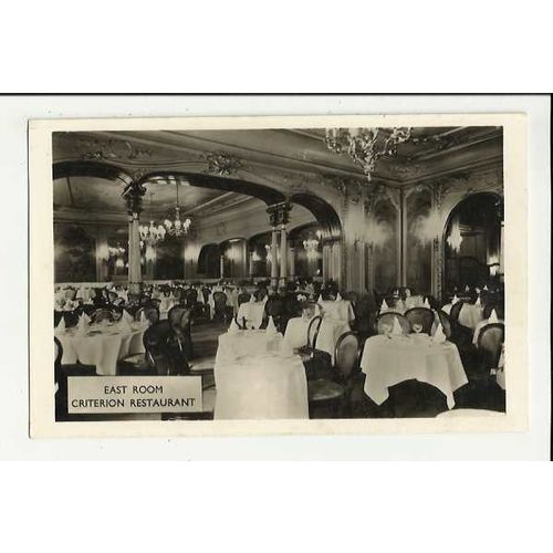 LONDON Criterion Restaurant East Room Postcard