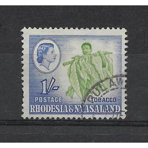 Rhodesia&Nyasaland.SG25 1s Tobacco.Fine Used.Aug19