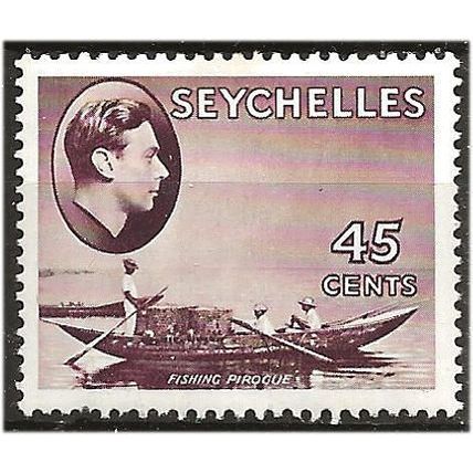 Seychelles 1938 SG143 45c Chocolate Mounted Mint .. ...