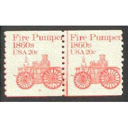 1908 20c Fire Pumper Average MNH Dry Gum CNP Left 3 V0122