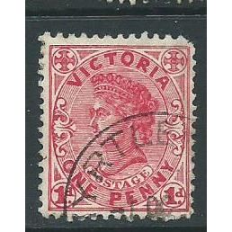 australia victoria sg417 sg 417 rose carmine used