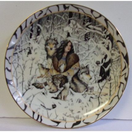 BRADFORD EXCHANGE ' NATIVE HARMONY ' WHERE PATHS MEET series (1996)