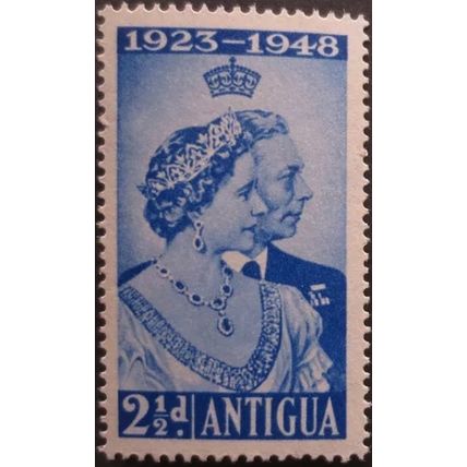 Antigua KGVI 1948 Royal Silver Wedding 2.5d ultramarine Mounted Mint SG112 stamp