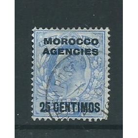 morocco agencies spanish currency sg116a sg 116a pale ultramarine