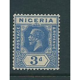 nigeria stamp nigeria sg23 aged gum sg 23